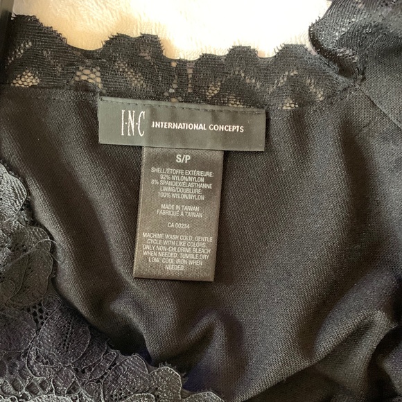 COPY - INC International Concepts Lace Black Sleeveless Top - Picture 6 of 7